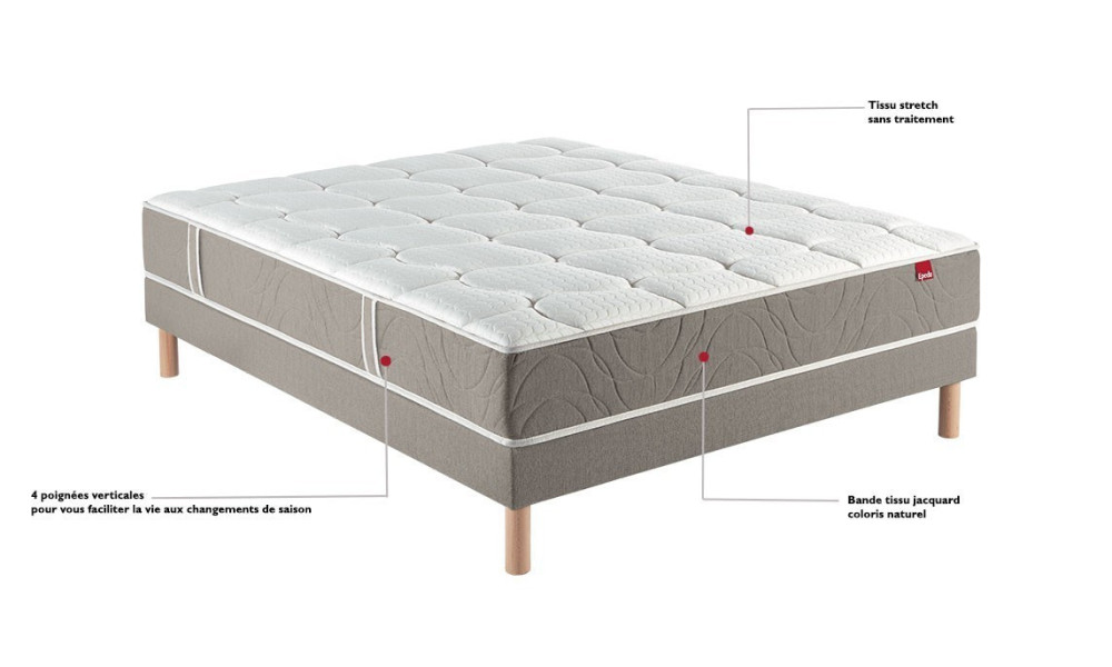 EMBRUN - Matelas ressorts 