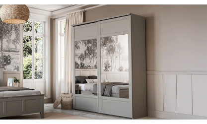 BEAUMONT - Armoire 2 portes coulissantes  